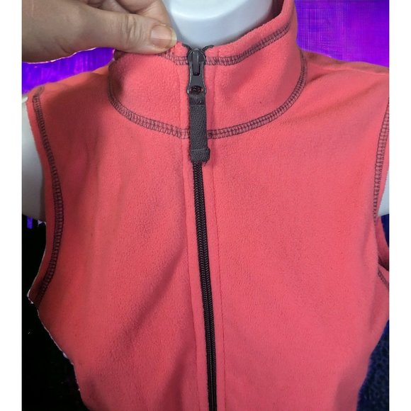 Old Navy Pink And Grey Fleece Vest - Picture 2 of 9